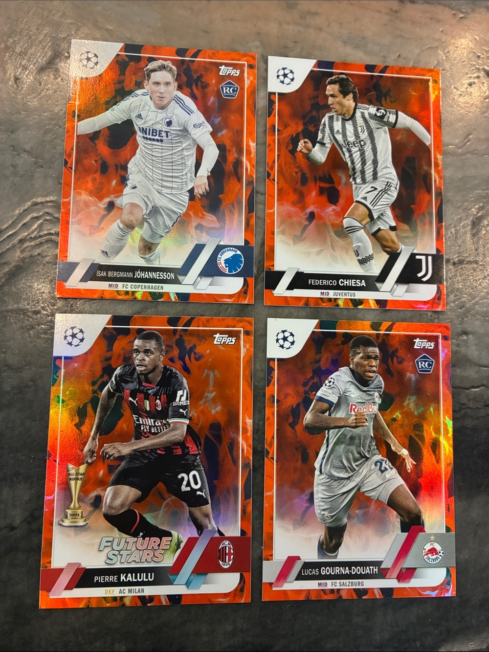 Topps Soccer Cards Inferno Card set